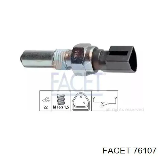 Sensor de ativação das luzes de marcha à ré Facet 76107 preço, a partir de 11,00 USD