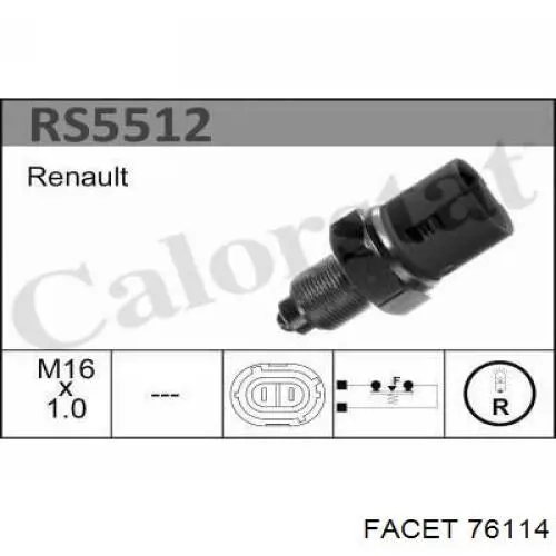 Compre 76114 Facet Sensor de ativação das luzes de marcha à ré