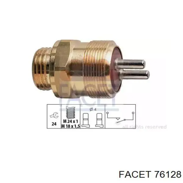 Sensor de ativação das luzes de marcha à ré Facet 76128 preço, a partir de 26,17 USD
