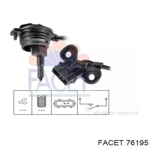 Sensor de ativação das luzes de marcha à ré Facet 76195 preço, a partir de 25,88 USD