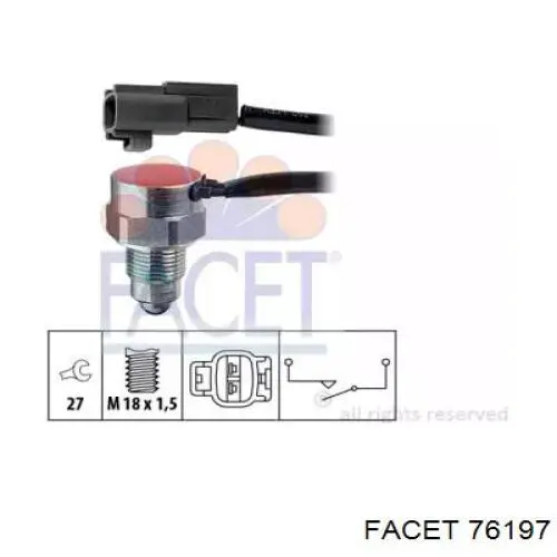 Sensor de ativação das luzes de marcha à ré Suzuki 2475062JE0000 preço, a partir de 35,96 USD