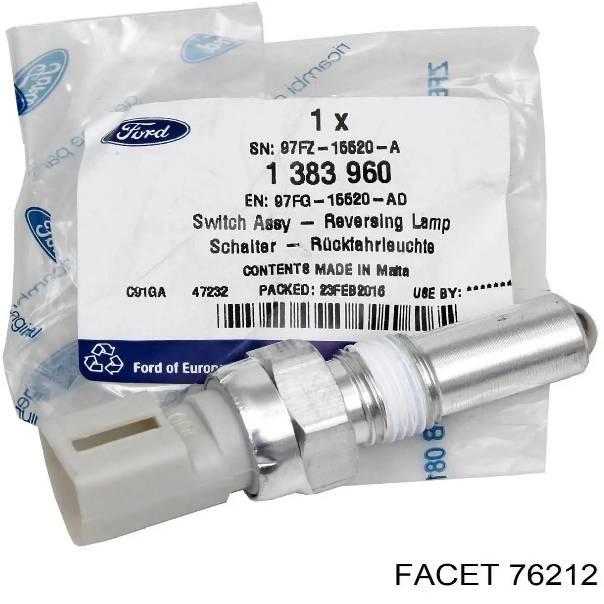 Compre 76212 Facet Sensor de ativação das luzes de marcha à ré