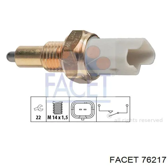 Compre 76217 Facet Sensor de ativação das luzes de marcha à ré