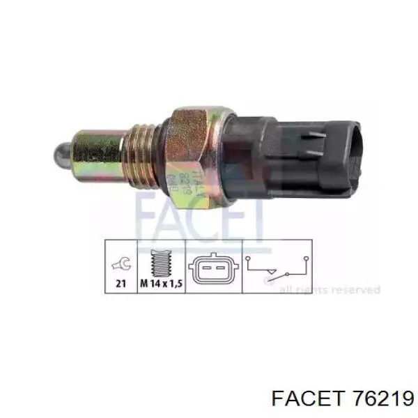 Sensor de ativação das luzes de marcha à ré Facet 76219 preço, a partir de 11,32 USD