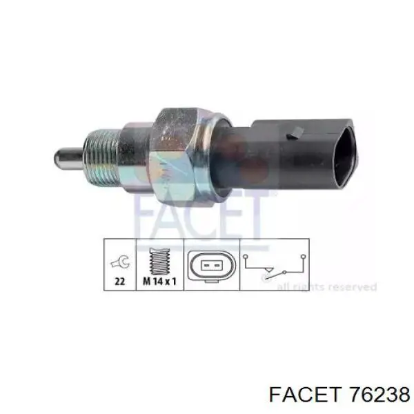 Sensor de ativação das luzes de marcha à ré Facet 76238 preço, a partir de 12,05 USD