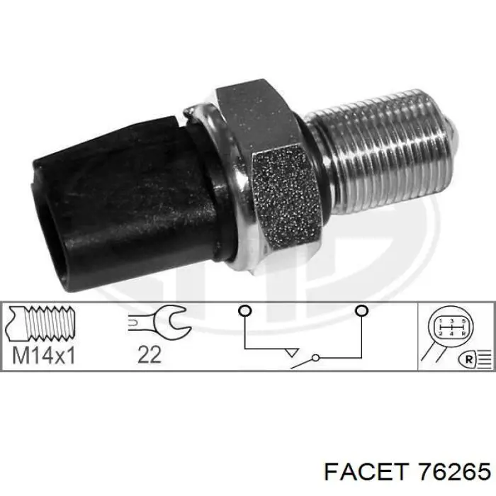 Compre 76265 Facet Sensor de ativação das luzes de marcha à ré