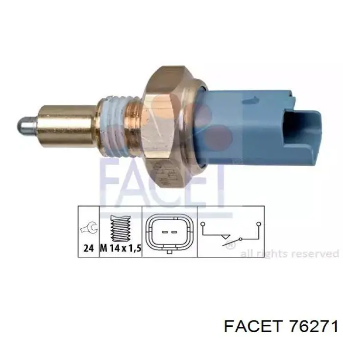 Sensor de ativação das luzes de marcha à ré Facet 76271 preço, a partir de 10,29 USD