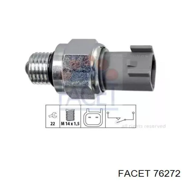 Sensor de ativação das luzes de marcha à ré Facet 76272 preço, a partir de 9,87 USD