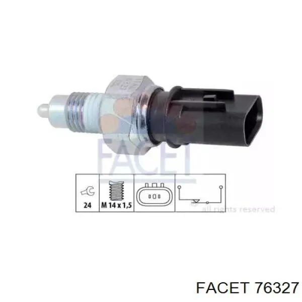 Sensor de ativação das luzes de marcha à ré Facet 76327 preço, a partir de 13,76 USD