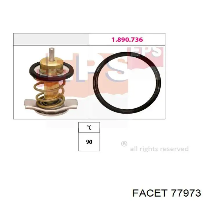 Termostato Facet 77973 preço, a partir de 44,06 USD