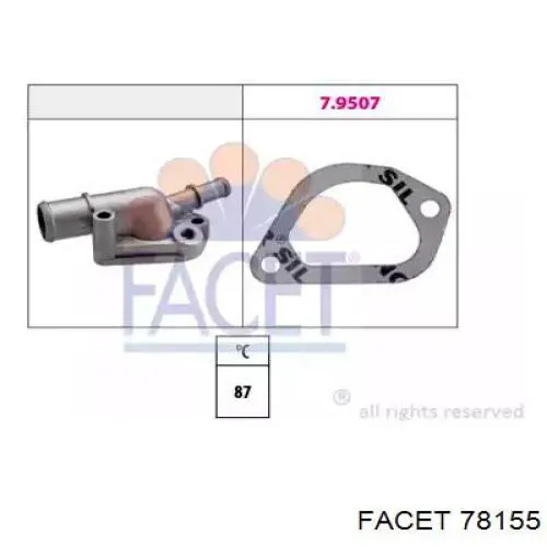 Caixa do termostato Facet 78155 preço, a partir de 22,38 USD