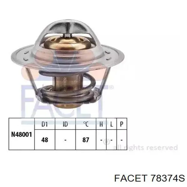 Termostato Facet 78374S preço, a partir de 7,63 USD