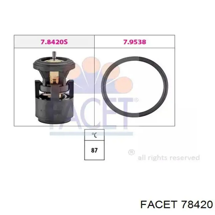 Termostato Facet 78420 preço, a partir de 10,66 USD