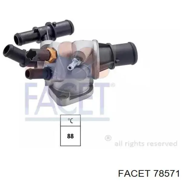 Termostato Facet 78571 preço, a partir de 92,74 USD