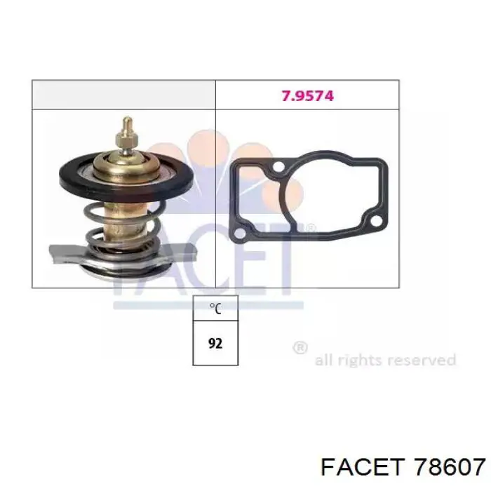 Caixa do termostato Facet 78607 preço, a partir de 51,20 USD