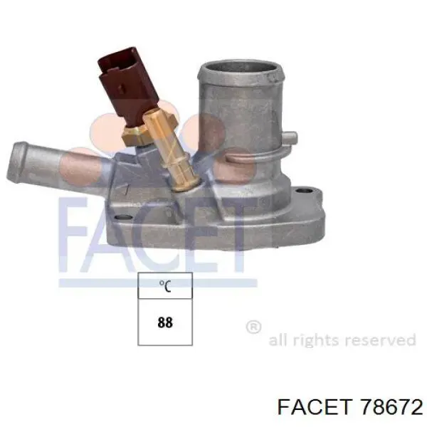 Termostato Facet 78672 preço, a partir de 24,63 USD