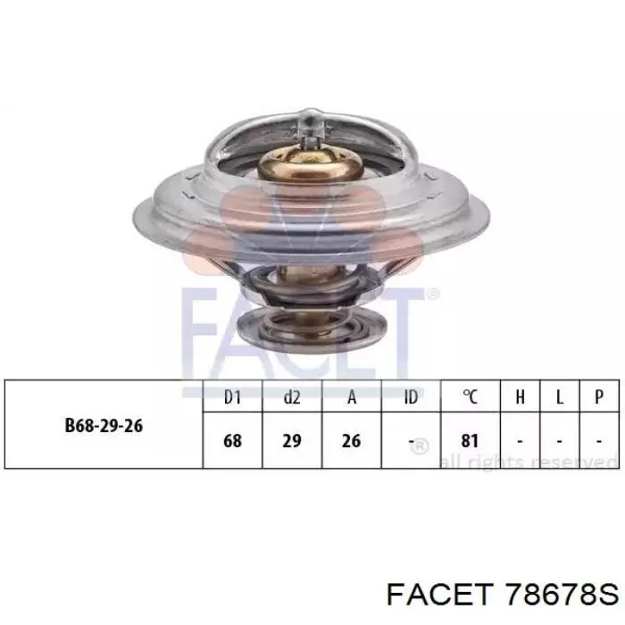 Compre 78678S Facet Termostato