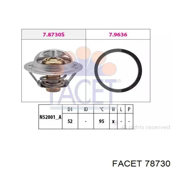 Termostato Facet 78730 preço, a partir de 17,76 USD
