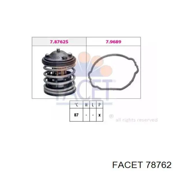 Termostato Facet 78762 preço, a partir de 26,52 USD