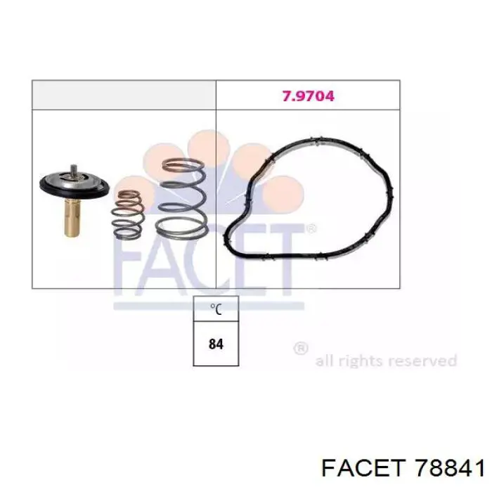 Termostato Facet 78841 preço, a partir de 37,65 USD