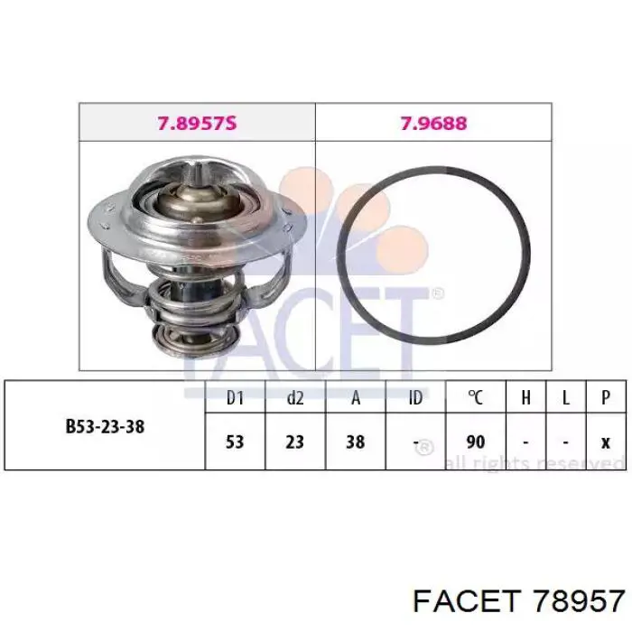 78957 Facet Termostato