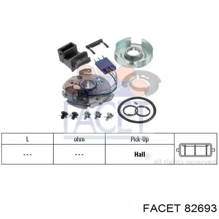 Sensor de efeito Hall Facet 82693 preço, a partir de 35,94 USD