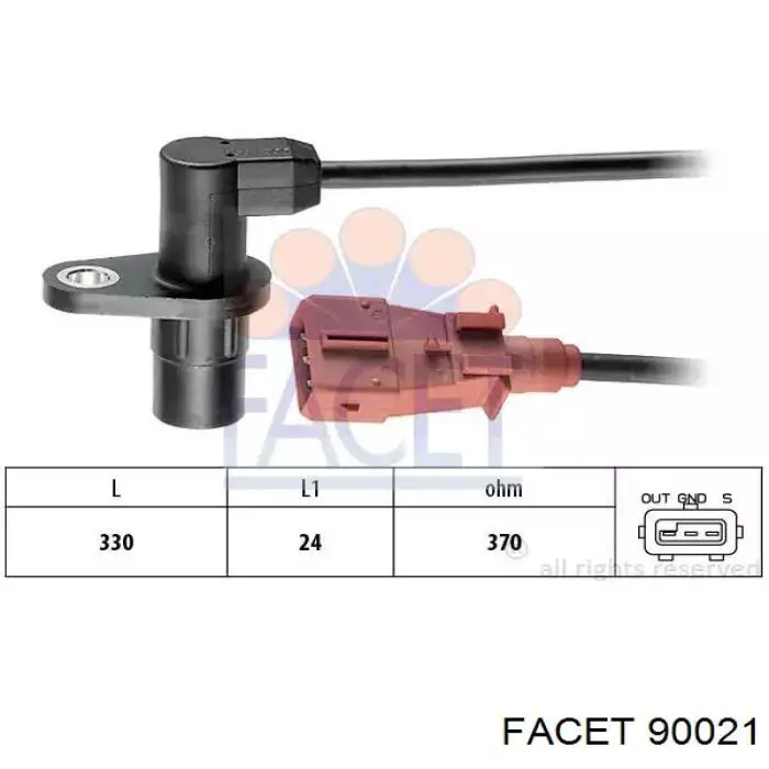 Sensor de posição (de revoluções) de cambota Facet 90021 preço, a partir de 27,12 USD