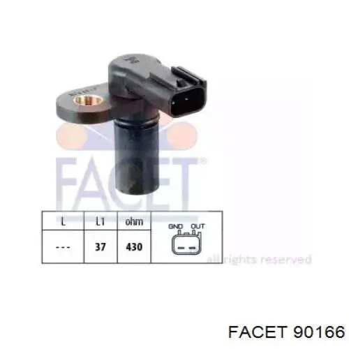 Sensor de posição da árvore distribuidora GY0718230A Mazda