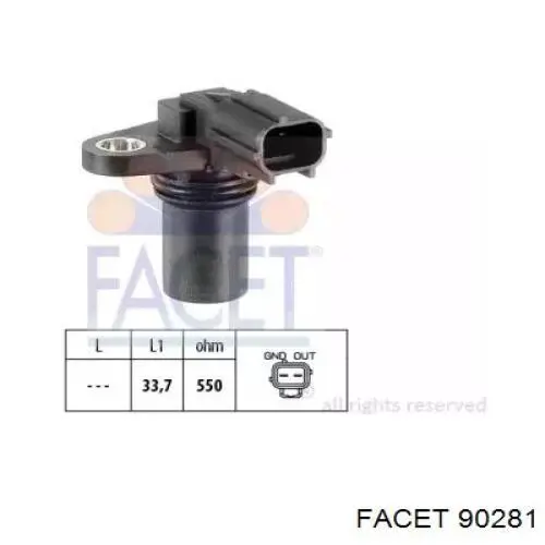 Sensor de posição da árvore distribuidora Facet 90281 preço, a partir de 26,65 USD