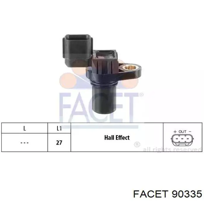 Sensor de posição da árvore distribuidora Facet 90335 preço, a partir de 40,45 USD
