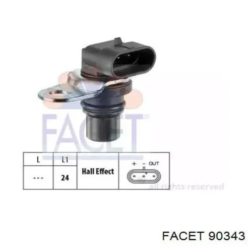 Sensor de posição da árvore distribuidora 12005063 Depo/Loro/Abakus
