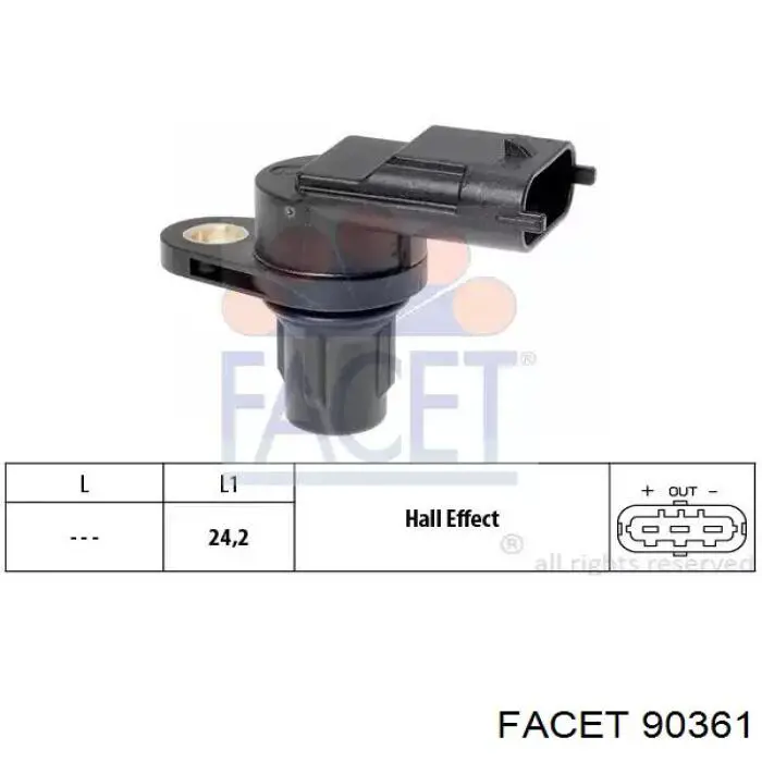 Sensor de posição da árvore distribuidora 81066 NGK
