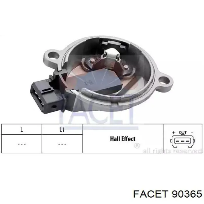 Sensor de posição da árvore distribuidora Facet 90365 preço, a partir de 19,16 USD