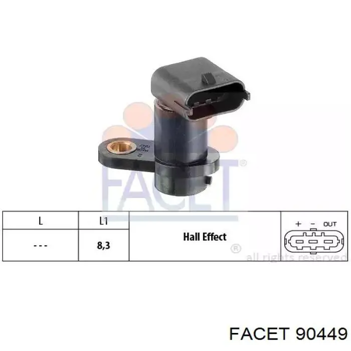 Sensor de posição da árvore distribuidora 12005033 Depo/Loro/Abakus