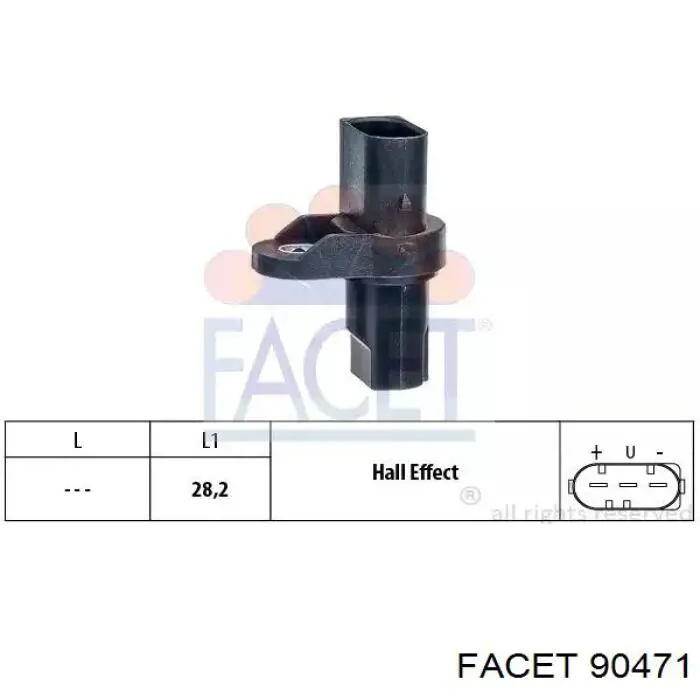 90471 Facet Sensor de posição da árvore distribuidora