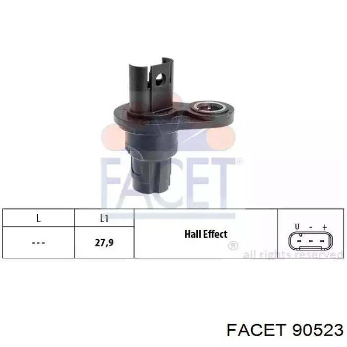 Sensor de posição da árvore distribuidora 7633958 BMW