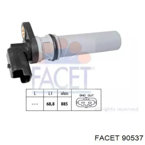 Sensor de velocidade Facet 90537 preço, a partir de 21,03 USD
