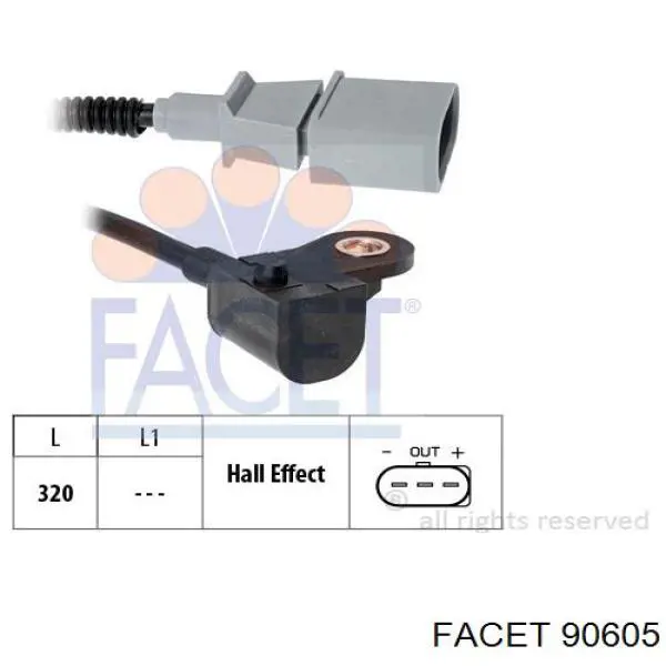 Sensor de posição da árvore distribuidora Facet 90605 preço, a partir de 28,66 USD