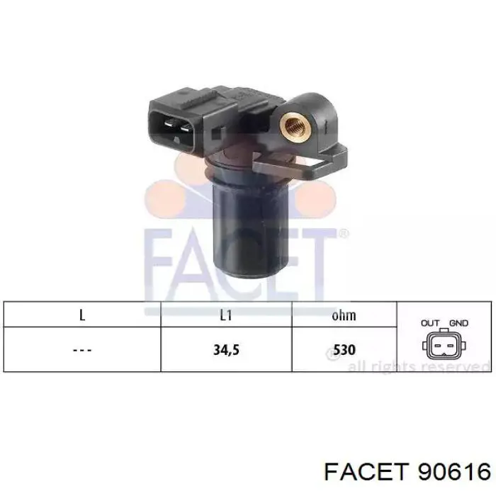 Compre 90616 Facet Sensor de posição da árvore distribuidora