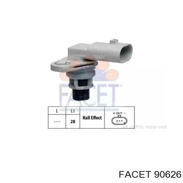 Compre 90626 Facet Sensor de posição da árvore distribuidora