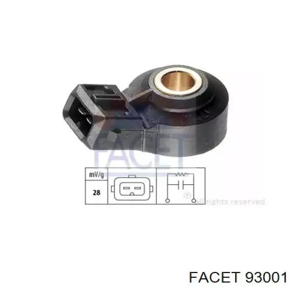 Sensor de detonação Facet 93001 preço, a partir de 35,82 USD