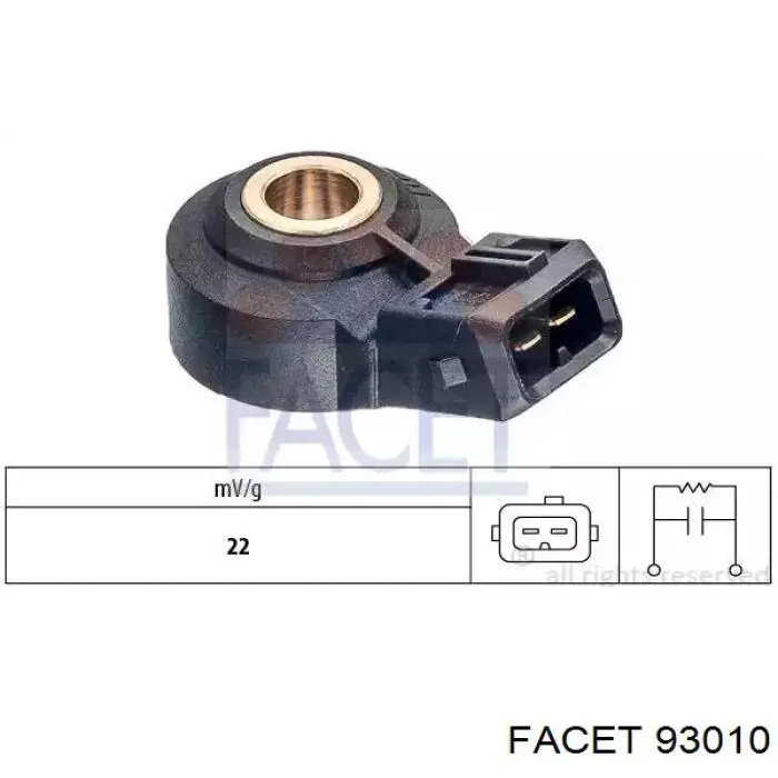 Compre 93010 Facet Sensor de detonação