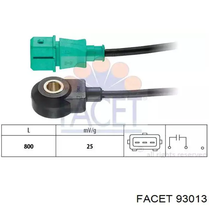 Sensor de detonação Facet 93013 preço, a partir de 32,03 USD