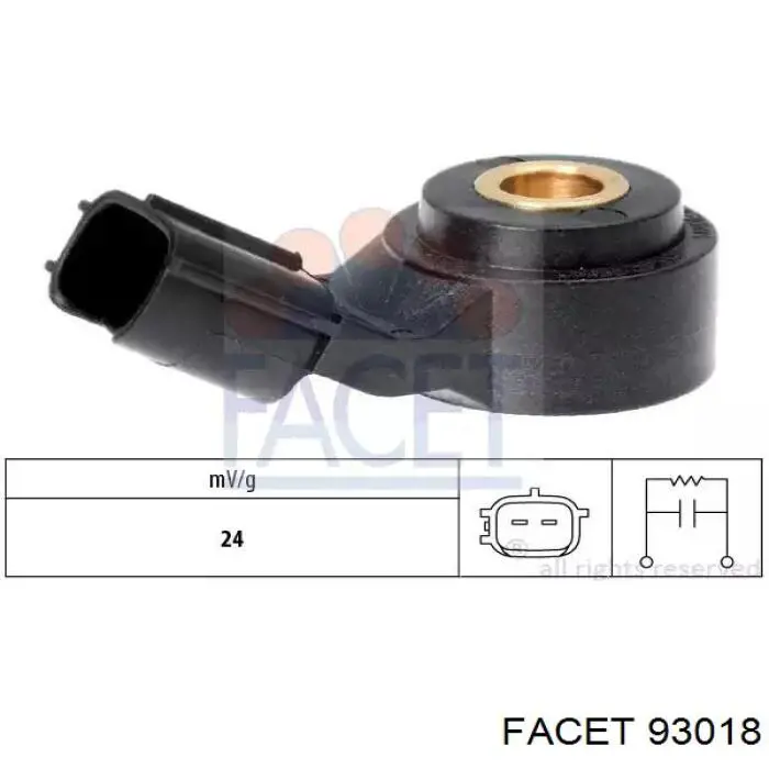 Sensor de detonação Facet 93018 preço, a partir de 33,89 USD