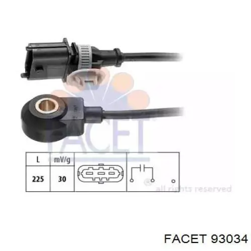 Compre 93034 Facet Sensor de detonação