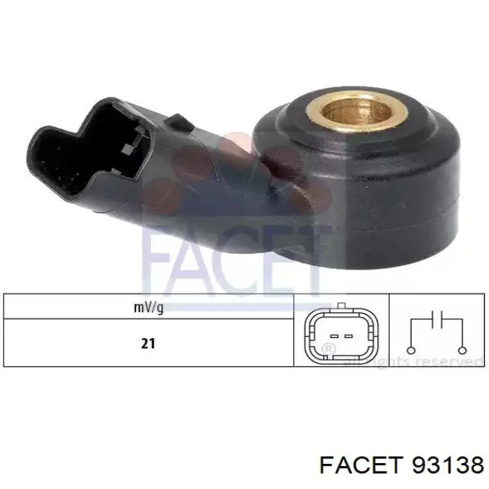 Sensor de detonação Facet 93138 preço, a partir de 25,05 USD