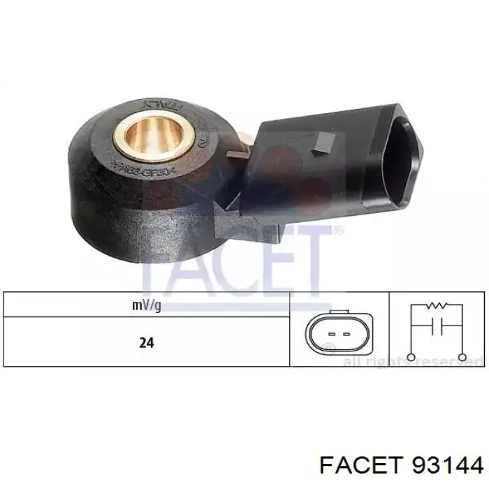 Sensor de detonação Facet 93144 preço, a partir de 21,41 USD
