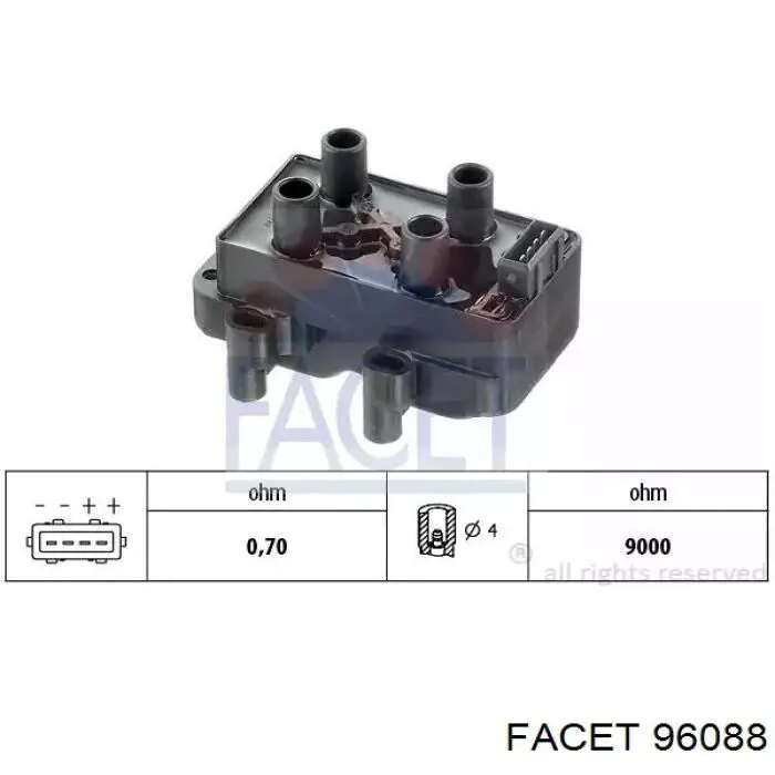 Bobina de ignição Facet 96088 preço, a partir de 34,74 USD