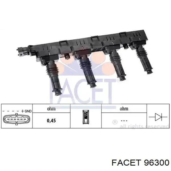 Bobina de ignição Facet 96300 preço, a partir de 38,94 USD