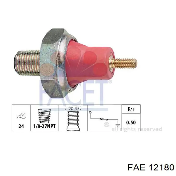 Sensor de pressão de óleo FAE 12180 preço, a partir de 5,85 USD